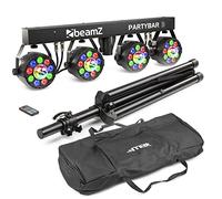 Beamz PartyBar3 Ultimate Disco Party Lighting Kit - Professional DJ Disco Light System with LED PAR Cans, Jelly Balls, DMX Control, Tripod Stand & Remote, Disco Lights for Home Party Events
