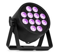 beamz Pro BAC334 LED Par Can Light - 120W RGBWA-UV Aluminium Wash for Venue Uplighting, Wall Washer Uplight, Stage Lighting Fixture with DMX Control and Remote