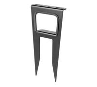 BeamZ Pro GroundFix20 Lighting Ground Anchor, Twin Spike | 45x400x210mm, 1.8kg, steel, black powder coated, integrated clamp mounting