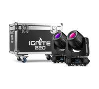 BeamZ Pro IGNITE220 Moving Head Spot Light with Flight Case - DJ Stage Lighting