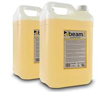 beamz Professional Eco Smoke Fluid Bundle, High-Performance Low-Density Fog Machine Liquid, 2x 5L Non-Toxic Eco Friendly Slow Dispersal Fluid for DJs, Events, Halloween & Stage Effects