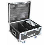BeamZ Professional FL2 DJ Lighting Flight Case - Portable Storage Transport Box for Star-Color 240 & Star-Color 360 Wash Lights, Aluminium Frame, Foam Padding & Butterfly Locks, Black
