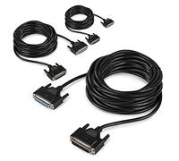 beamz Professional ILDA Laser Cable Set of 3-10m Male to Female DB25 Connectors for DJ Disco Lighting, Stage Event & Laser Show Equipment Connection