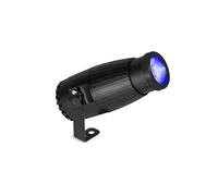 BeamZ PSZ18W LED Pin Spot with Manual Zoom, 18W RGBW Mini Spot Light for DJ Parties, Mirror Balls, Disco Lighting, Dancefloor, Wireless Remote Control, 16 Colours, 3 Modes, Adjustable Angle
