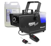 beamz Rage 1000 Artificial Snow Machine with 5L Fluid, High-Performance Snow Maker for Party Events, Easy-to-Use Festive Effect Equipment for Christmas and Celebrations
