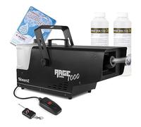 beamz Rage 1000 Snow Machine with 10L Concentrate Fluid - Artificial Fake Snow Effect Generator for Christmas Parties, Professional Events, DJ and Stage Use