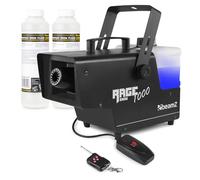 beamz Rage 1000 Snow Machine with 10L Concentrate Fluid - Indoor & Outdoor Artificial Snow Machine with Remote Control for Parties, Weddings and Winter-Themed Event Effects