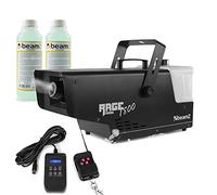 beamz Rage 1800 Snow Machine with 10L Odour-Free Concentrate Fluid, DMX & Wireless Remote Controlled Artificial Snow Machine for Parties, Events & Stage Winter Effects