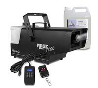 beamz Rage 1800 Snow Machine with 5L Fluid, High-Capacity Artificial Fake Snow Maker, Wireless DMX Control for Indoor or Outdoor Events, Parties and Stage Effects