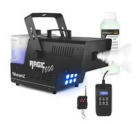 beamz Rage1800LED DMX DJ Smoke Machine with RGB LED Lights, Fog Mist Effects & Wireless Remote Control, Includes 250ml Fog Fluid for Party Disco Events Venues & Stage Performances