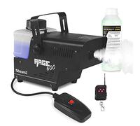 beamz Rage600 Wireless Fog Machine 600W Party Smoke Machine with Wired Remote, Wireless Control & 250ml Fluid for Disco DJ Halloween and Events