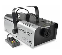 BeamZ S1200 DJ Smoke Machine 1200W Professional Fog Machine with Timer Remote Control, High Output 215m^3/min, 2.5L Fluid Tank, Stage Effect System for DJs and Venues, Black