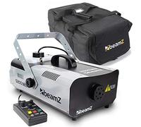 beamz S1200 DJ Smoke Machine with Wired Remote Control & Soft Carry Bag - 1200W Stage Fogger Kit for Parties, Disco Events & Mobile DJs