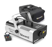 beamz S1500 DMX Smoke Machine with Wired Timer Remote & Protective Soft Case - 1500W Stage Fogger for DJ Lighting, Halloween, Theatre Effects & Parties