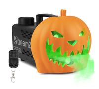 Beamz S553L Halloween Smoke Machine with Pumpkin Fogger & Light Show, No Carve Plastic Decoration, Flashing LED, Perfect Fog Machine for Spooky Party Events