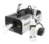 beamz S900 DJ Smoke Machine with 250ml Fog Fluid - Compact 900W Disco Smoke Machine Including Wired Remote, Adjustable Mounting Bracket & Fast Warm-up for Parties, Events & Effects Lighting
