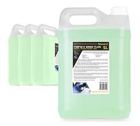 BeamZ Smoke Machine Fluid 4 x 5L, Light Green, Biodegradable Fog Liquid | 20L total, eco, non-toxic, water-based, residue free, slow dispersing, DJ, disco, theatre, stage, events, Halloween
