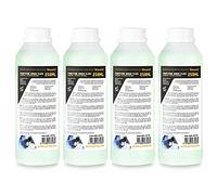 Beamz Smoke Machine Fluid Set - 4 Pack 250ml Bottles, Non-Toxic Water-Based Liquid for Smoke Machines, Eco-Friendly White Fog Effect for Halloween Party, Disco and Event Venues