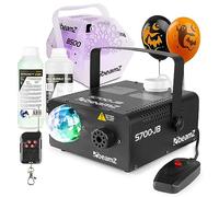 beamz Smoke Machine Fog Haze Effect LED Lights RGB Bubbles Halloween House Party