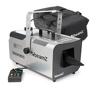 beamz Snow1800 Professional Artificial Snow Machine with Soft Case - Foam Fake Snow Machine for Events & Parties - High Output Snow Effect