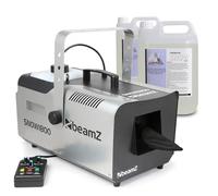 beamz Snow1800 Snow Machine with Timer Remote & 10L Fluid, High-Powered Fake Snow Maker for Party Events, Ideal Indoor/Outdoor Effects