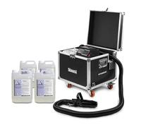 beamz SNOW5000 High Powered Snow Machine on Wheels with Large Tank, Hose and 20L Fluid for Artificial Christmas Snowflake Blizzard Effects