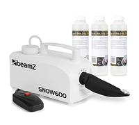 beamz SNOW600 Fake Snow Machine with 15L Concentrated Fluid - Realistic Snowflakes Effect for Weddings, Events and Parties, Compact Special Effects Snow Machine for Party Use