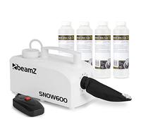 beamz Snow600 Snow Machine with 20L Concentrated Fluid - Fake Snow Maker for Party, Festivals & Events, Realistic Indoor and Outdoor Winter Effect Creation Device