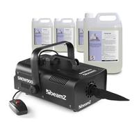 beamz Snow900 Snow Machine for Party with Remote Control and 20L Fluid, Realistic Fake Effect, Indoor or Outdoor Use, Ideal for Events, DJ, Celebrations, Stage and Venue Atmosphere