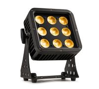 BeamZ StarColor75 LED Outdoor Floodlight - 9x 8W RGBA Weatherproof Lighting