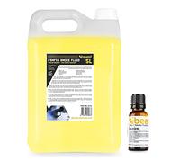 beamz Tropical Scented Smoke Machine Fluid Bundle - 5L Dark Yellow High-Density Fog Liquid with 20ml Tropical Fragrance Additive for DJ, Disco, Weddings & Parties
