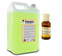 beamz Universal Smoke Machine Fluid 5L Fog Liquid Solution with Mint Scent for DJ Disco Party Stage Lighting and Special Effects