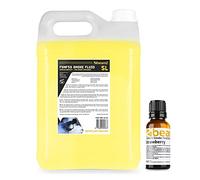 beamz Universal Smoke Machine Fluid 5L Fog Liquid Strawberry Scented Solution for DJ Disco Party Events - Compatible with All Fog Machines, Premium Quality Smoke Effect Fluid