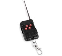 beamz Wireless Remote Control Fuzzix S55/F50X Smoke Machines - Compact, Easy-Access Buttons, Sliding Cover, Extendable Antenna, 15m Range, Keychain Design