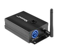 beamz Professional WTR10 Wireless DMX Transceiver with WDMX & EazyLink Protocols, FHSS Technology, 3-Pin XLR, Aluminium Housing, Professional Lighting Control