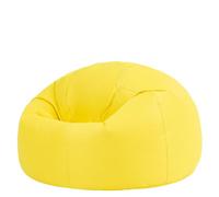 Bean Bag Bazaar Kingston Gaming Bean Bag with Filling Included, Yellow | Made in the UK, Adult Beanbag, Comfy Chair, Durable Water-Resistant Fabric, Garden Chair for Garden and Patio