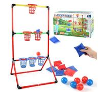 Bean Bag Bucket Game, Indoor and Outdoor Garden Party Game, Great Gift for Kids and Toddlers