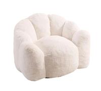 Bean Bag Chair Cloud Couch Lazy Floor Sofa Fireside Lounge Chair - Vacuum Compressed for Adults Sleeping Lounging,Soft Faux Rabbit Fur,High Density Sponge,Non-Slip Base A,112 * 105 * 70cm