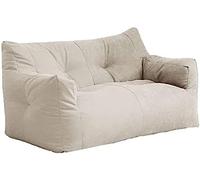 Bean Bag Chair Cover 4ft 2-seat Bean Bag Sofa Couch Cover,Washable Thick Sofa Cotton Space-saving Furniture Living Room,No Filler Beanbag Chair