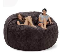 Bean Bag Chair Giant Adult Beanbag Chair 5ft /6ft/7ft Bean Bag Cover Comfy Fur Oversized Bean Bag Couch (No Filler) Cuddle Chair Living Room Furniture