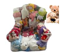Bean Bag Stuffed Animal Storages, 80x65cm Waterproof PVC Clear Bean Bag With Zipper, Clear Stuffed Animal BeanBag Chair Cover, Stuffable For StuffedAnimals Storage For Plush Toys Storage No Filler