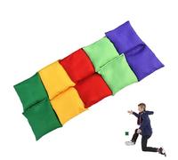 Bean Bag Throwing Set - Team Toy of Circus Playing Balls | Obvious Brilliant Sustainable Backyard for Bite | 10 Piece Raw Colour Enthusiasted Sand Shots