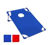 Bean Bag Toss Game 58x51x18.3cm Portable Cornhole Board Set Oxford Cloth Compact Corn Hole Outdoor Game Carnival Party Toss Games For Kids Adults Boys Girls