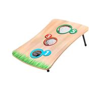 Bean Bag Toss Game for Kids & Adults - Foldable Wooden Board with 3 Holes - Backyard Carnival Game with 6 Bean Bags - Fun Indoor/Outdoor Activity for Parties & Gatherings