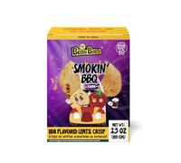 Bean Bites | Smokin’ BBQ Lentil Crisp 3.53 oz (100 g) | Round Crunchy Crisps| Heat in Oven (up to 60 secs), Plant Based Protein, Vegan Crisps, Healthy Poppadom Snack By Pride of India