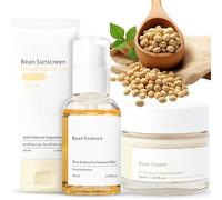 Bean Glass Skin care Set & Kit - Bean Essence & Face Sunscreen SPF50+ & Moisturizer Face Cream, Skincare Gifts for Teenage, Even Tone Skin Care Products for Glowing Complexion,Korean Skincare Routine
