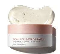 Bean Hydrogel Eye Patch Under Eye Mask,Hydrogel Under Eye Masks for Dark Circles,Puffy Eyes,Eye Bags and Wrinkles,Anti Wrinkle Hydrating &Brightening Care, Korean Skincare Eye Gel Pads for Women,60PCS