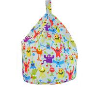 Bean Lazy Cotton Grey Monsters Bean Bag Large Size