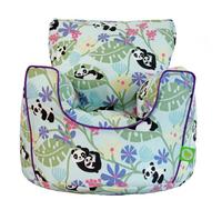 Bean Lazy Cotton Light Blue Panda Bean Bag Arm Chair With Beans Child / Teen Size