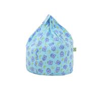 Bean Lazy Men's Cotton Blue Owl Bean Bag Child Size in Light Blue | Size: Small Bean Lazy Light Blue Small